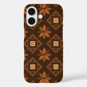 A timeless african pattern with floral pattern iPhone 16 case
