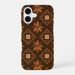 A timeless african pattern with floral pattern iPhone 16 case