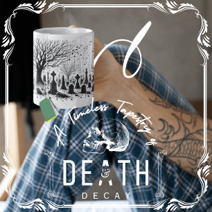 A Timeless Tapestry of Death and Decay Coffee Mug