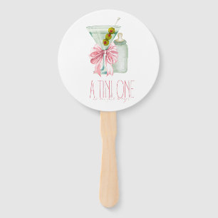 A tini baby girl hand fan