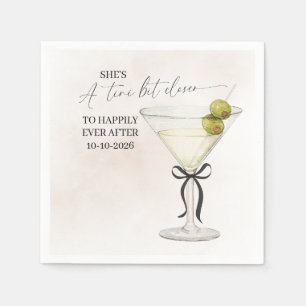 A tini bit closer to happily ever after napkin