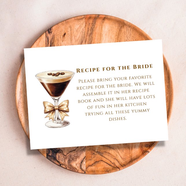A Tini Bit Espresso Martini Brown Recipe Request Enclosure Card (Creator Uploaded)