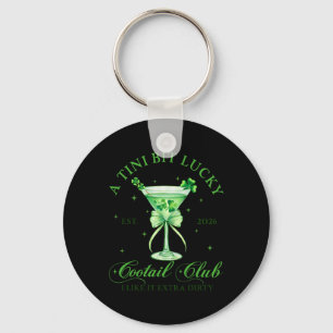 A Tini Bit Lucky Tail Club St. Patrick's Martini Key Ring
