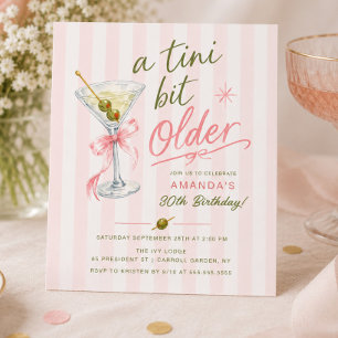 A Tini Bit Older 30th Birthday Invitation