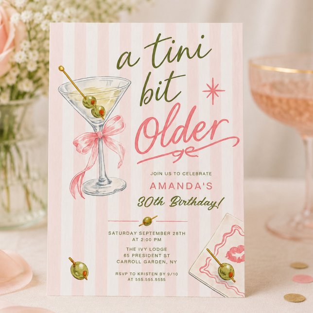 A Tini Bit Older 30th Birthday Invitation (Creator Uploaded)