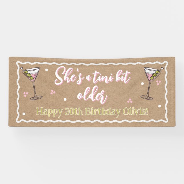 A tini bit older Birthday Banner (Horizontal)