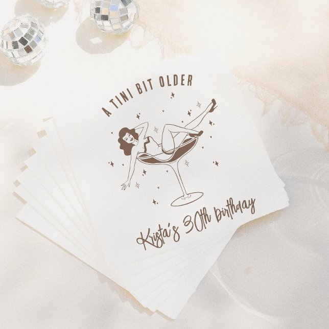 A Tini Bit Older Birthday Party Napkin (Creator Uploaded)