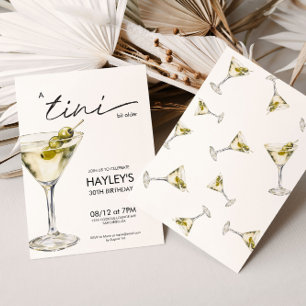 A Tini Bit Older Dirty Martini Birthday Invitation