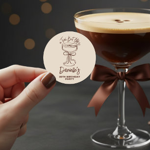 A Tini Bit Older Espresso Martini 30th Birthday Classic Round Sticker
