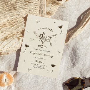 A Tini Bit Older Espresso Martini Birthday Invitation