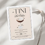 a Tini Bit Older Espresso Martini Birthday Invitation<br><div class="desc">Introducing our exquisite Martini Birthday Party Invitation, a true embodiment of elegance and sophistication. Crafted with meticulous attention to detail, this invitation exudes a sense of opulence that is sure to captivate your esteemed guests. The sleek design features a stunning espresso coupe martini glass, delicately adorned with black retro sparkles,...</div>