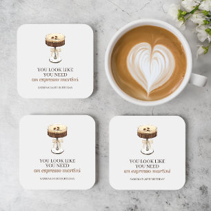 A Tini Bit Older Espresso Martini Party Favour Coaster