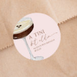 A Tini Bit Older Expresso Martini Birthday Party Classic Round Sticker<br><div class="desc">These are A Tini Bit Older Expresso Martini Birthday Party Favour Stickers!</div>