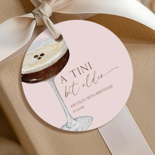 A Tini Bit Older Expresso Martini Bridal Shower Favour Tags
