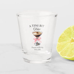 A Tini Bit Older Martini Birthday party Shot Glass