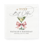 A Tini Bit Older Martini Pink Bow Birthday