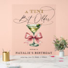 A Tini Bit Older Martini Pink Bow Welcome