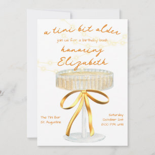 A Tini Bit Older Martini Theme Birthday Invitation