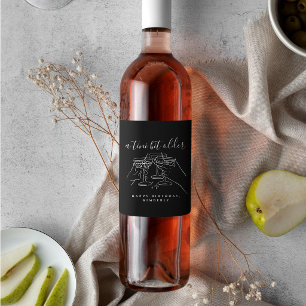 A Tini Bit Older Martini Toast Birthday Party Wine Label