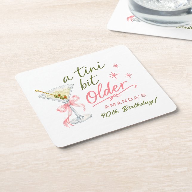 A Tini Bit Older Paper Coaster (Angled)
