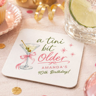 A Tini Bit Older Paper Coaster