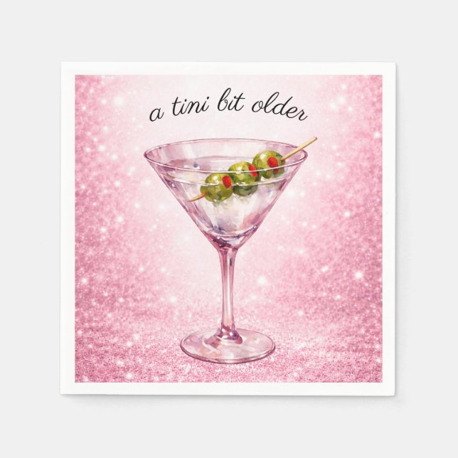A Tini Bit Older Women’s Birthday Party  Napkin (Front)