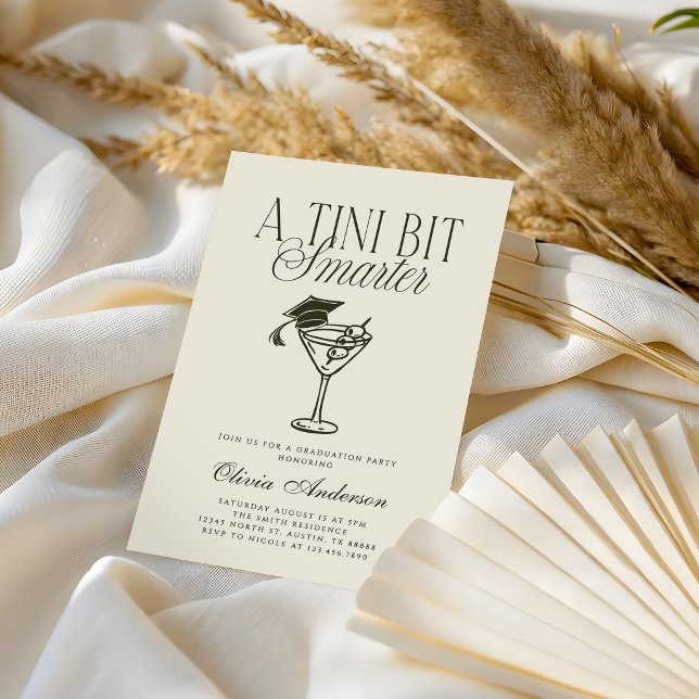 A Tini Bit Smarter Green Graduation Invitation (Creator Uploaded)