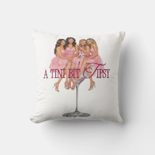A Tini Bit Tipsy – Bridesmaids in Martini Glass Cushion