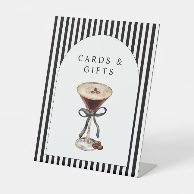 A Tini On is on the Way Baby Shower  Pedestal Sign (Front)