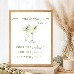 A Tini One Baby Shower Elegant Momosa Bar Sign