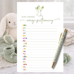 A Tini One Baby Shower Emoji Pictionary Game