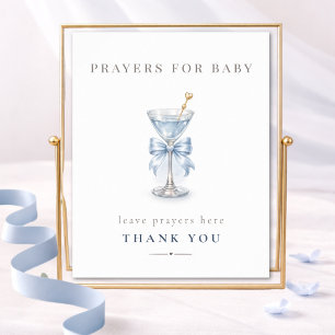 A Tini One Boy Baby Shower Prayers For Baby Sign