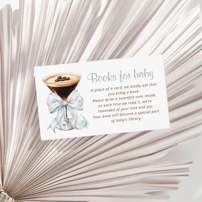 A Tini One Espresso Martini Books for Baby Enclosure Card (A tini One Blue Coquette Books for baby Card)