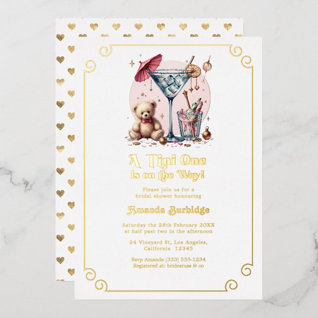 A Tini One Is On The Way Baby Shower (Front/Back)