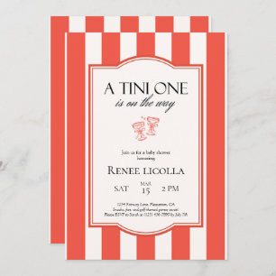 A Tini One Is on the Way Baby Shower Invitation