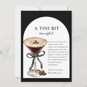 A Tini One is on the Way Baby Shower Thank You  Card