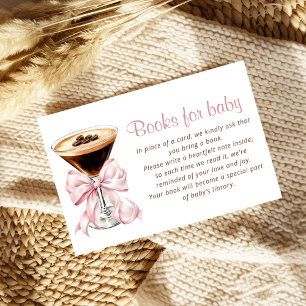 A Tini One Pink Espresso Martini Books for Baby Enclosure Card