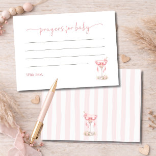 A Tini One Pink Girl Baby Shower Prayers For Baby Enclosure Card