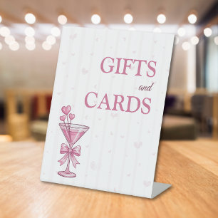 A Tiny Bit Engaged Gifts and Cards Sign Pink