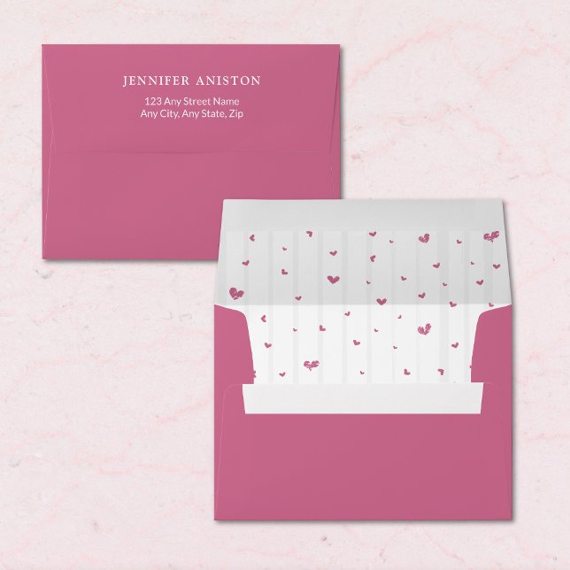 A Tiny Bit Engaged Pink Bridal Shower Envelope  (Creator Uploaded)