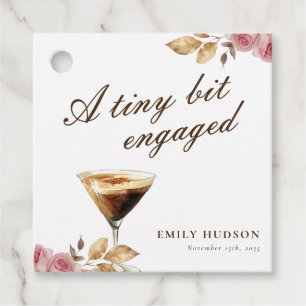 A Tiny Bit Espresso Martini Bridal Shower Favour Tags