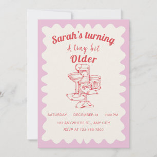 A Tiny Bit Older Birthday Party Invite