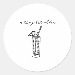 A tiny bit older classic round sticker