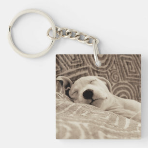 A Tired Dog Key Ring