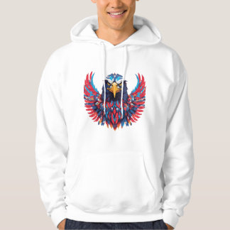 A TO Z with American eagle with patriotic symbol Hoodie