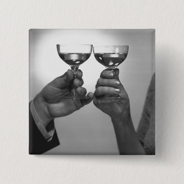 A Toast 15 Cm Square Badge (Front)