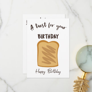 A Toast For Your Birthday  Thank You Card
