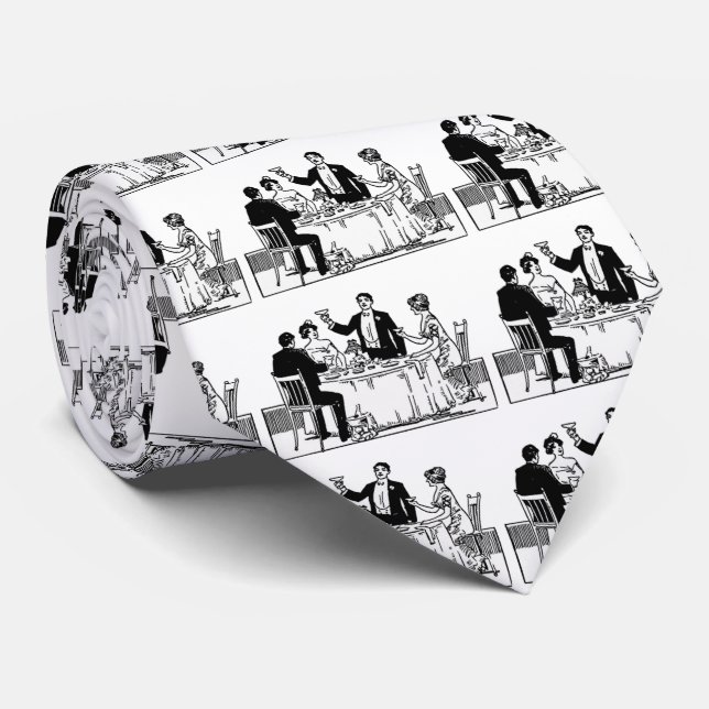 A toast tie (Rolled)