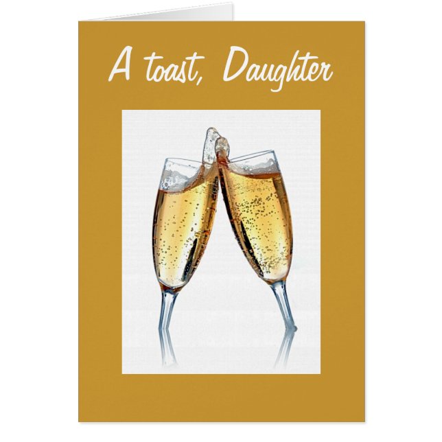 A TOAST TO DAUGHTER'S WEDDING (Front)