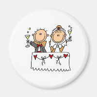 A Toast To The Bride And Groom Magnet